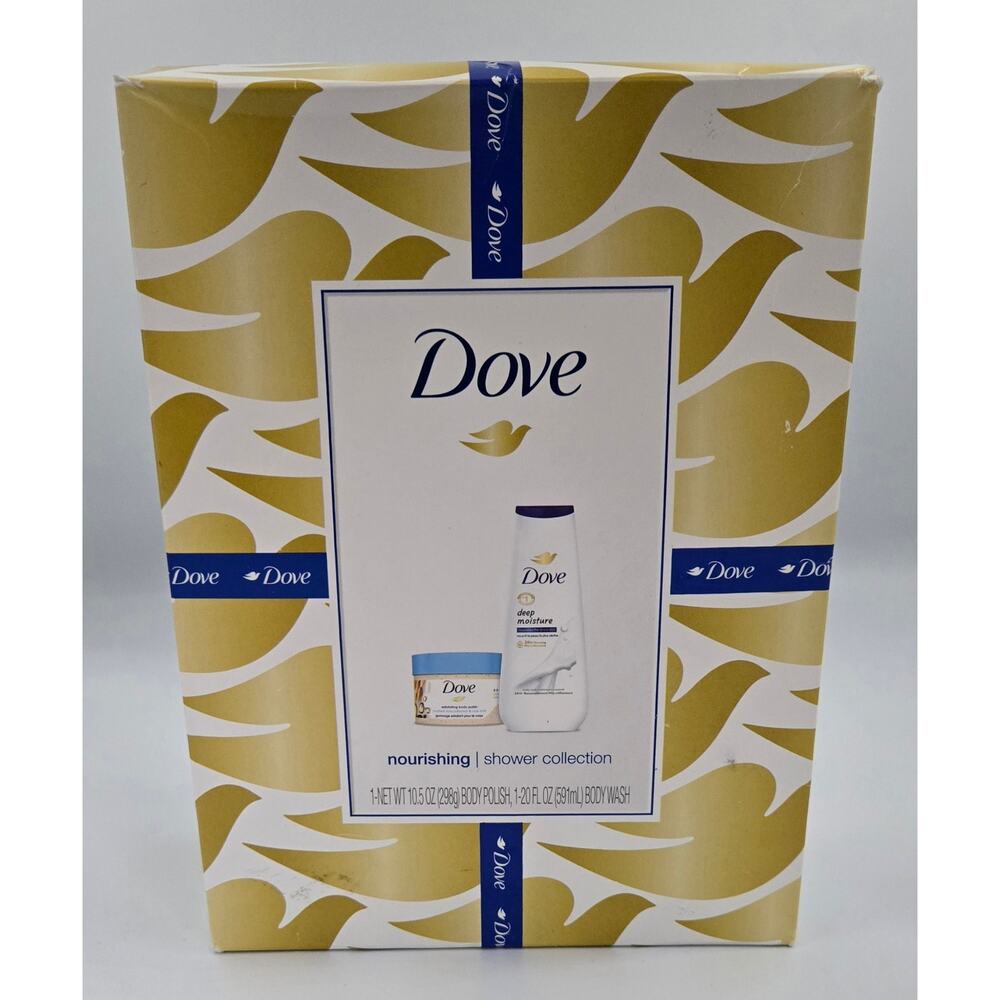 Dove Nourishing Shower Collection Body Wash and Exfoliating Body Polish